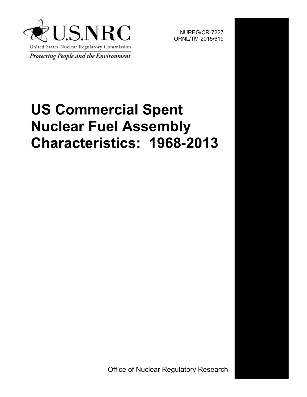 U.S. Commercial Spent Nuclear Fuel Assembly Characteristics