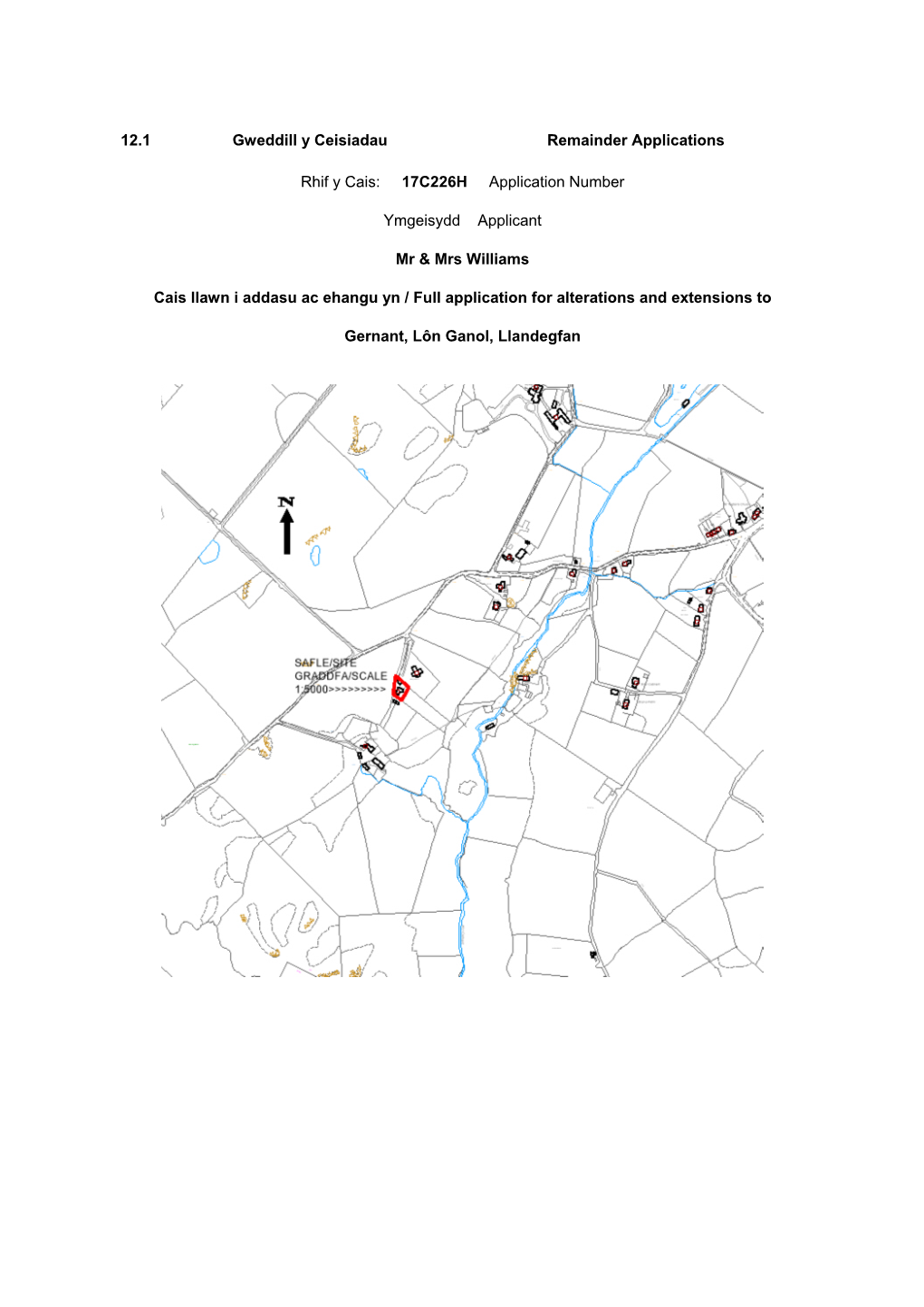 12.1 Gweddill Y Ceisiadau Remainder Applications Rhif Y Cais