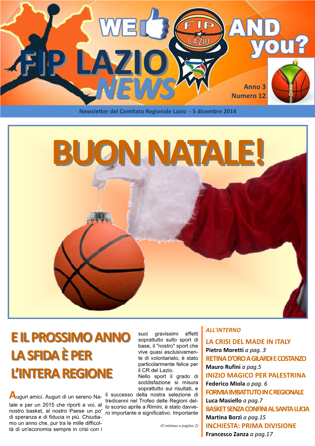 FIP Lazio News Anno 3 N°12