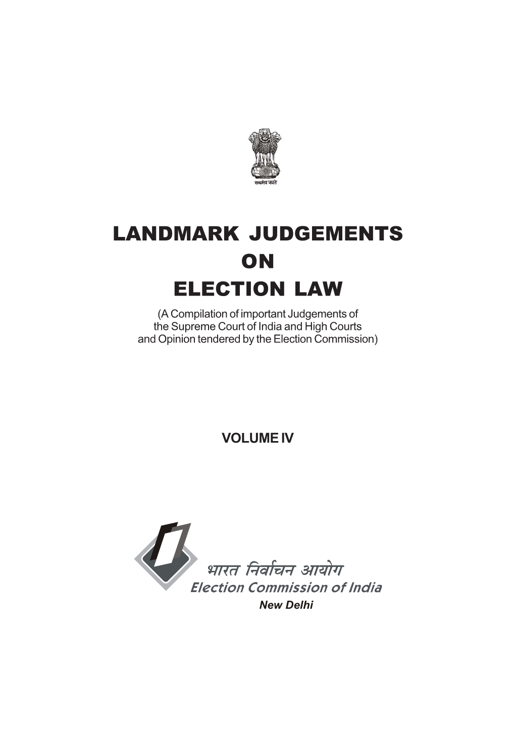 Landmark Judgements on Election