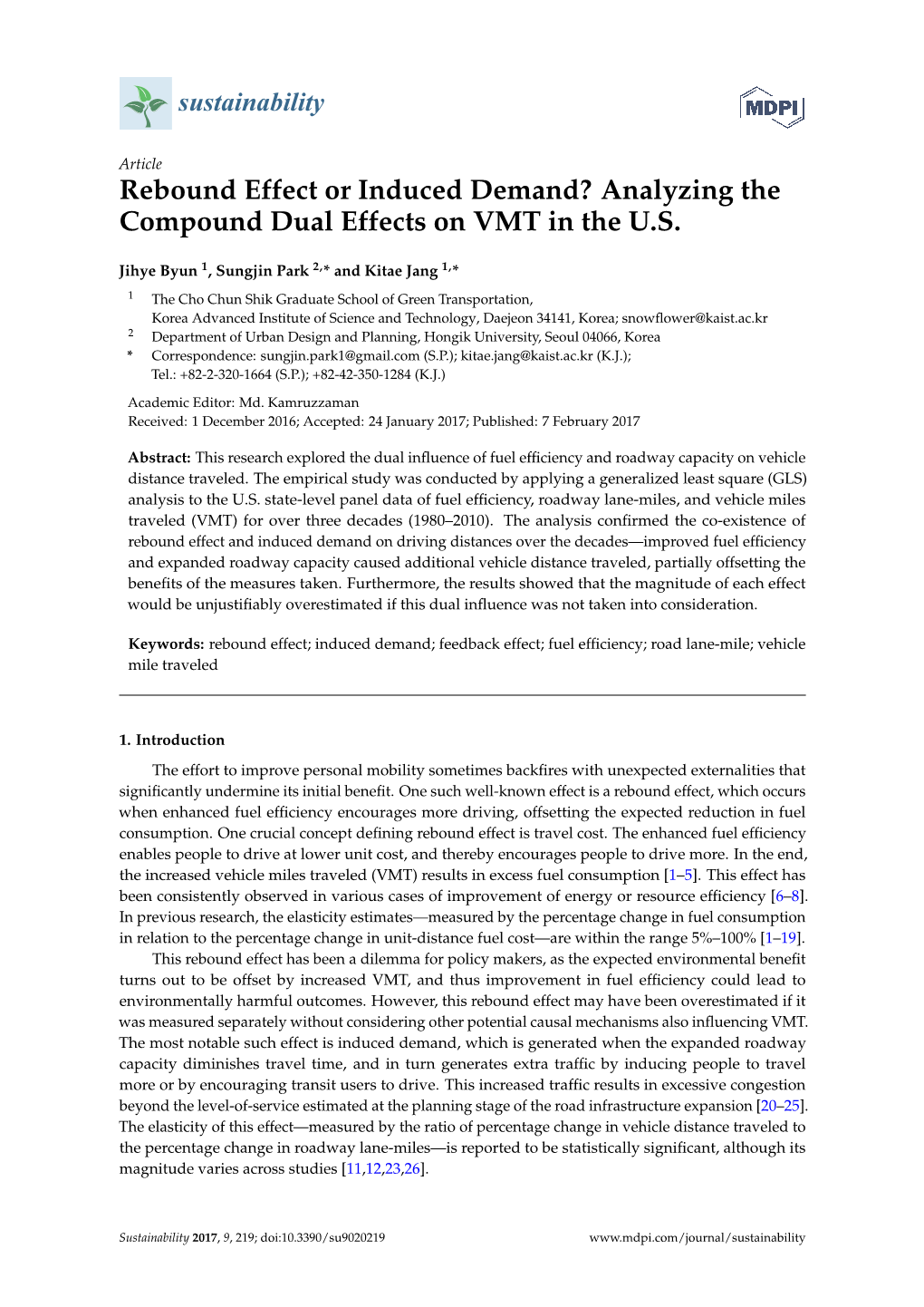 Rebound Effect Or Induced Demand? Analyzing the Compound Dual Effects on VMT in the U.S