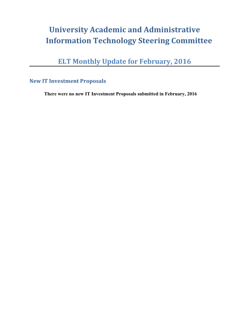 University Academic and Administrative Information Technology Steering Committee s2
