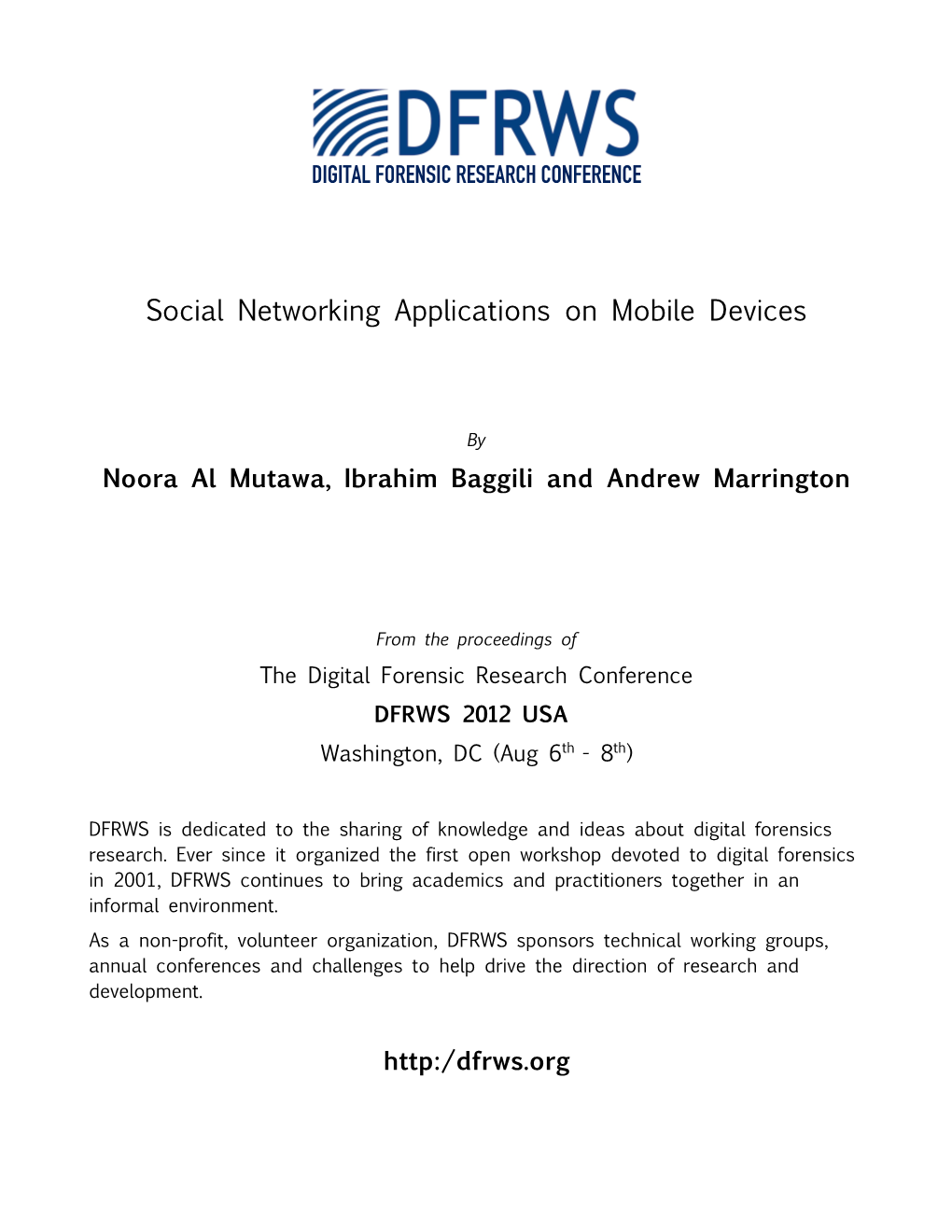 Social Networking Applications on Mobile Devices