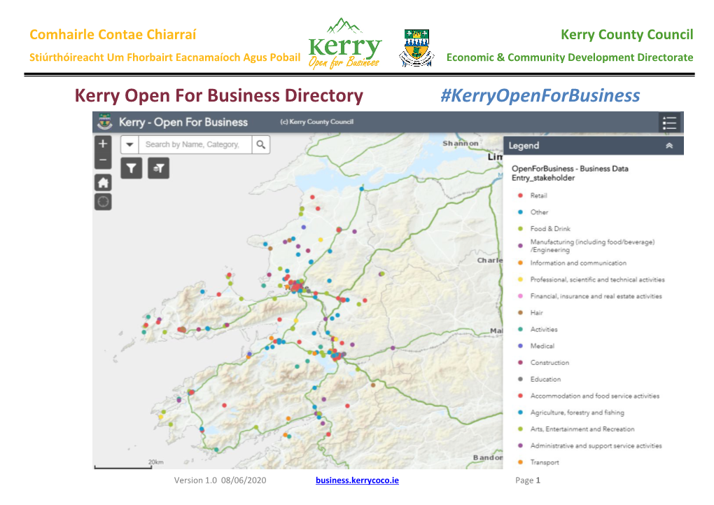 Kerry Open for Business Directory #Kerryopenforbusiness