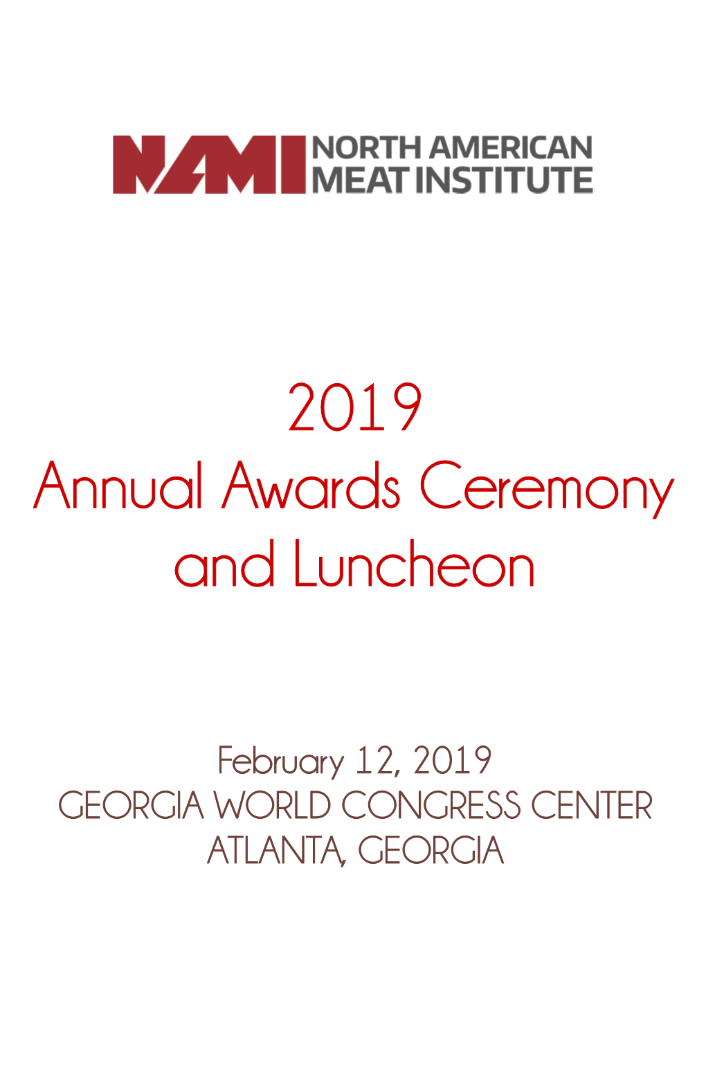 Annual Awards Ceremony and Luncheon