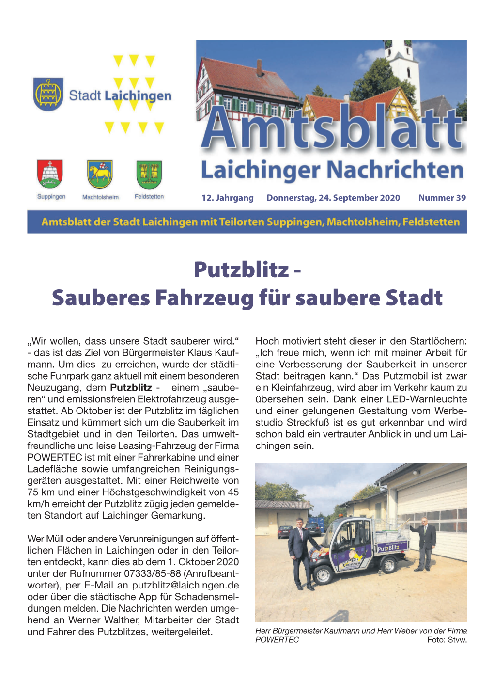 Putzblitz - Sauberes Fahrzeug Für Saubere Stadt
