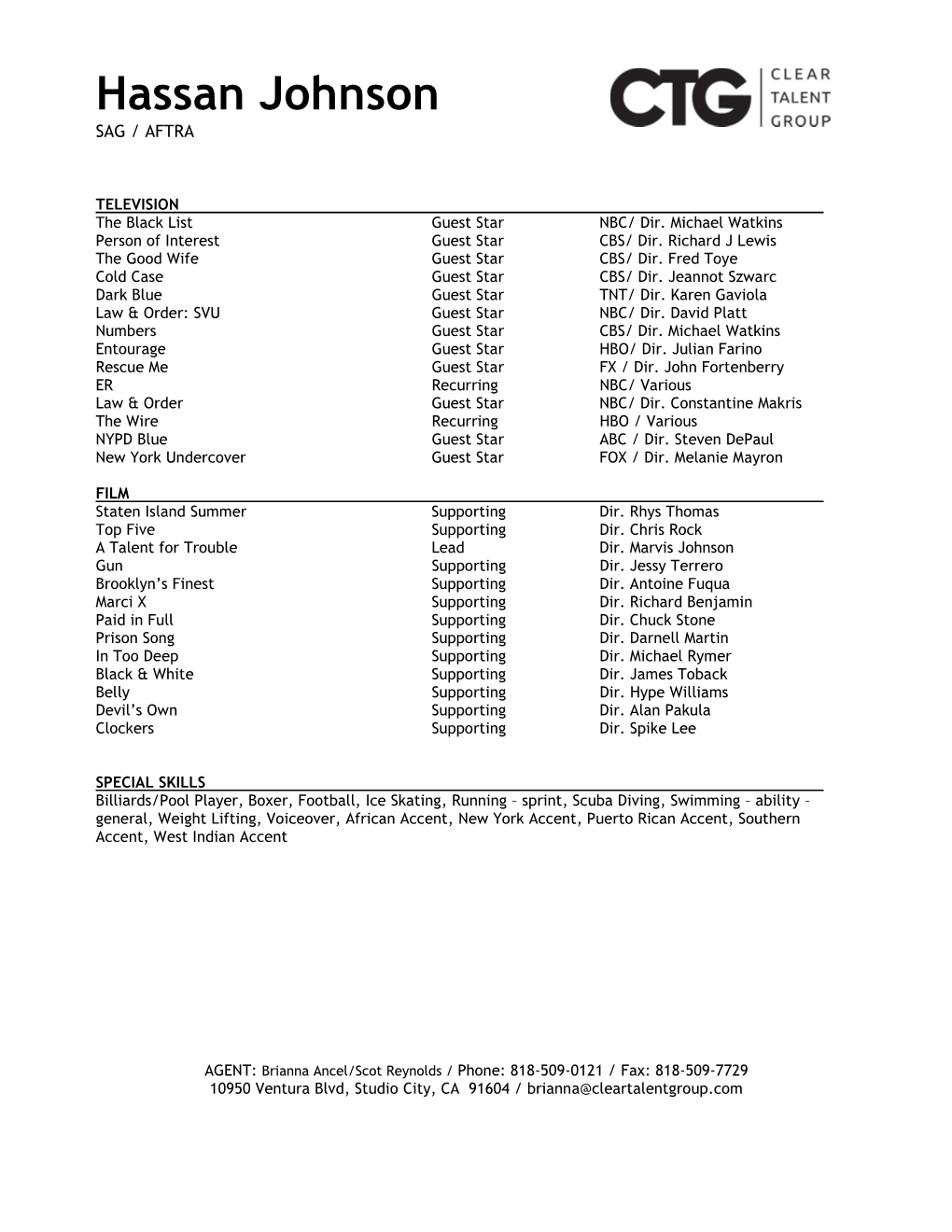 Hassan Johnson Resume