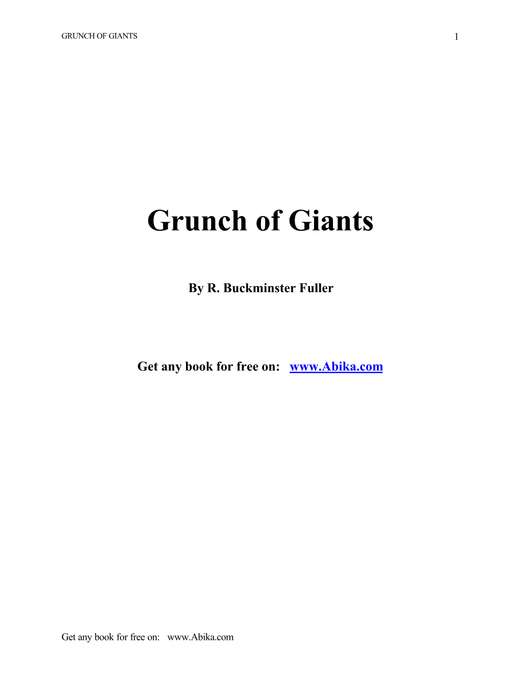 Grunch of Giants 1