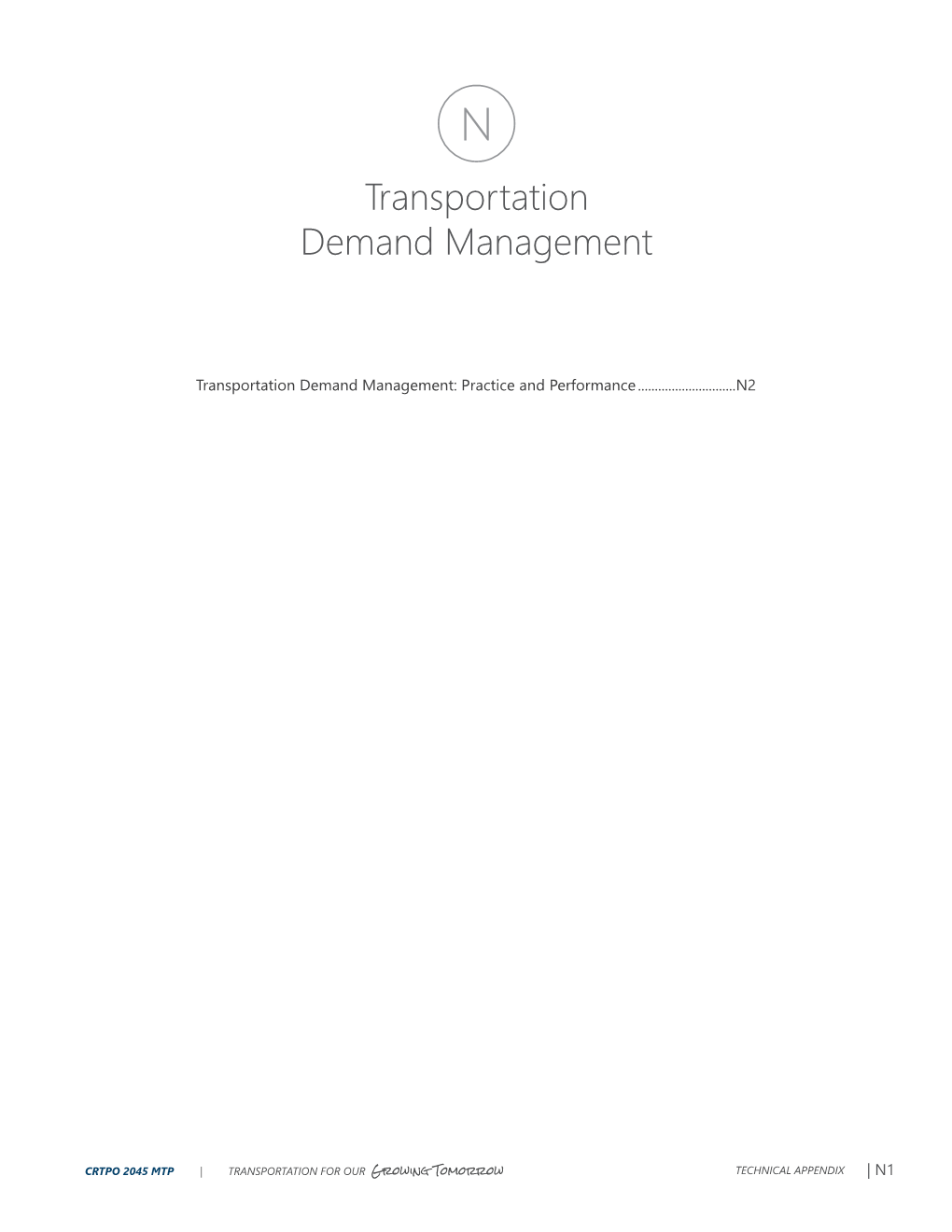 Transportation Demand Management