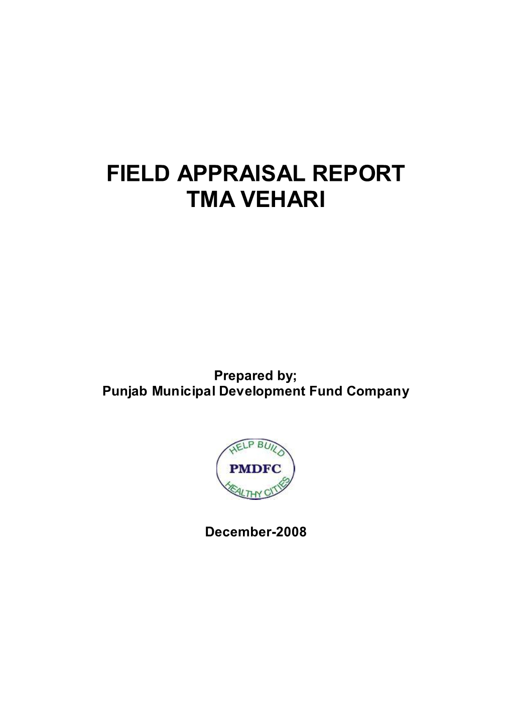 Field Appraisal Report Tma Vehari
