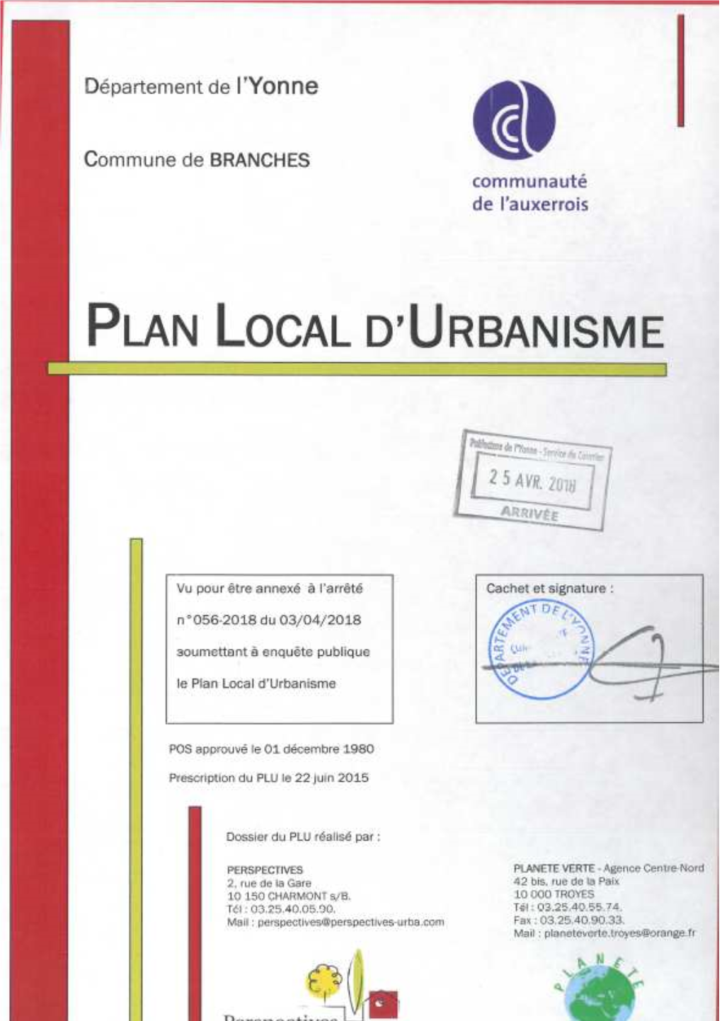 Plan Local D'urbanisme Ou « P.L.U