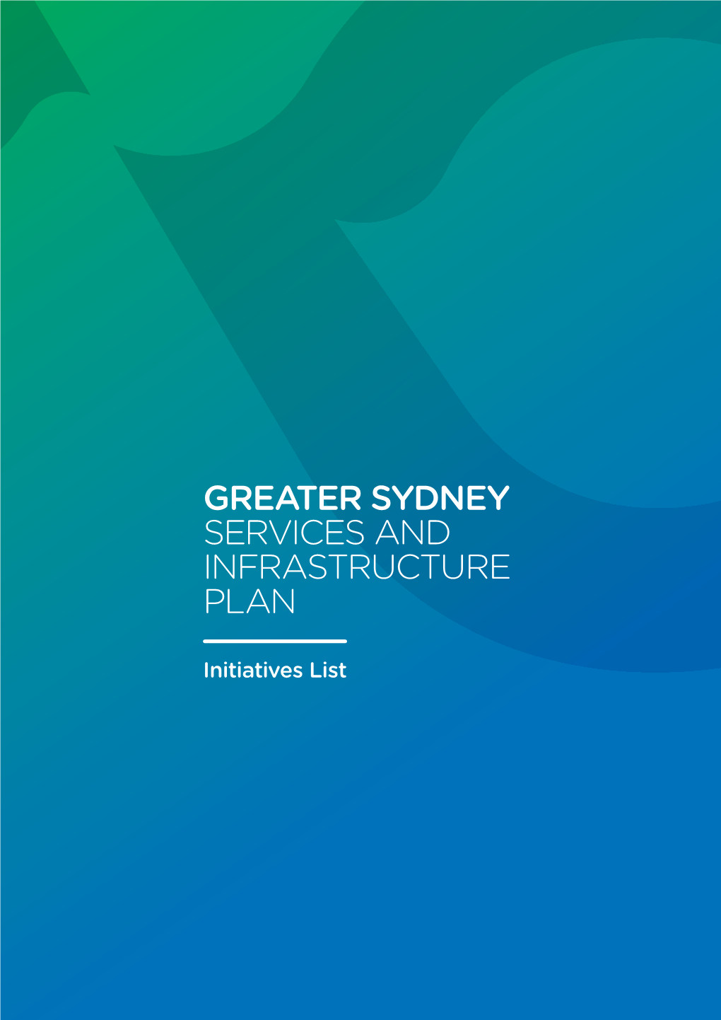 Greater Sydney Services and Infrastructure Plan