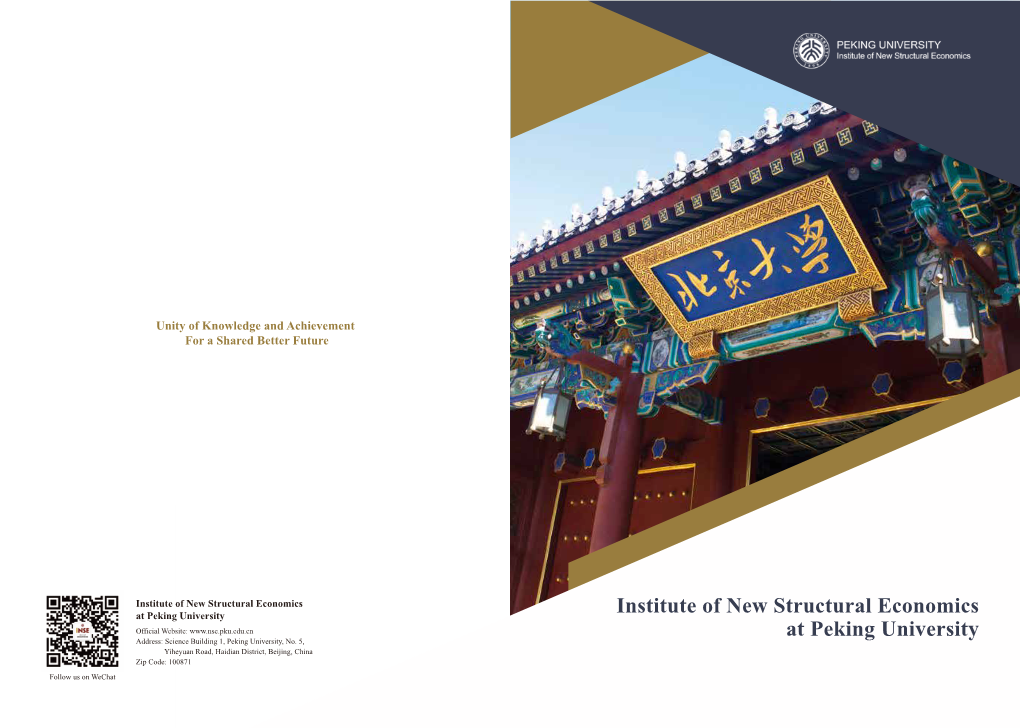 Institute of New Structural Economics at Peking University