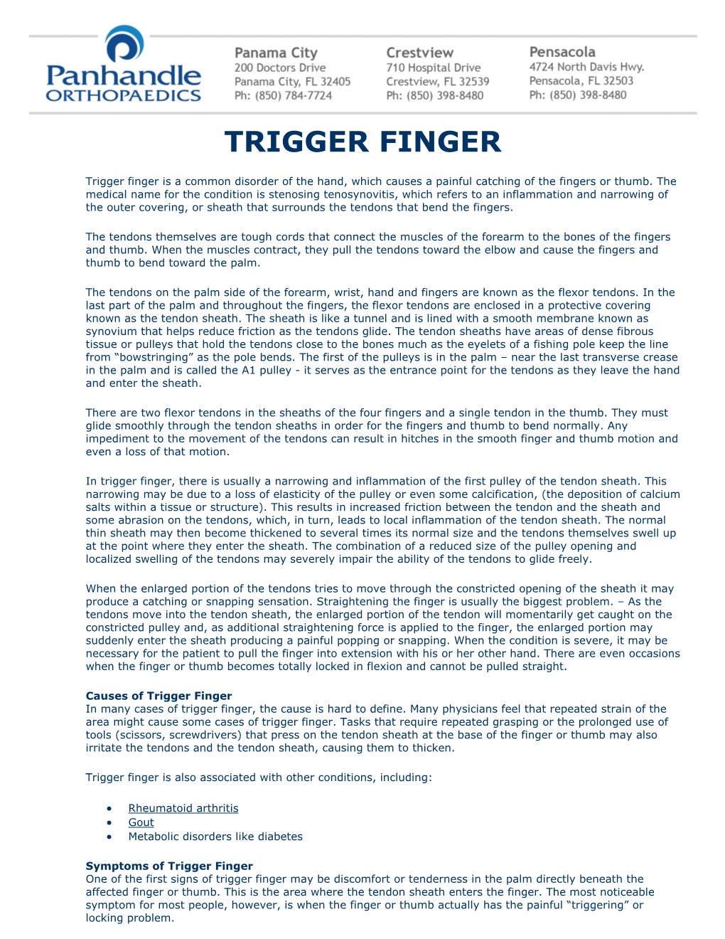 Trigger Finger