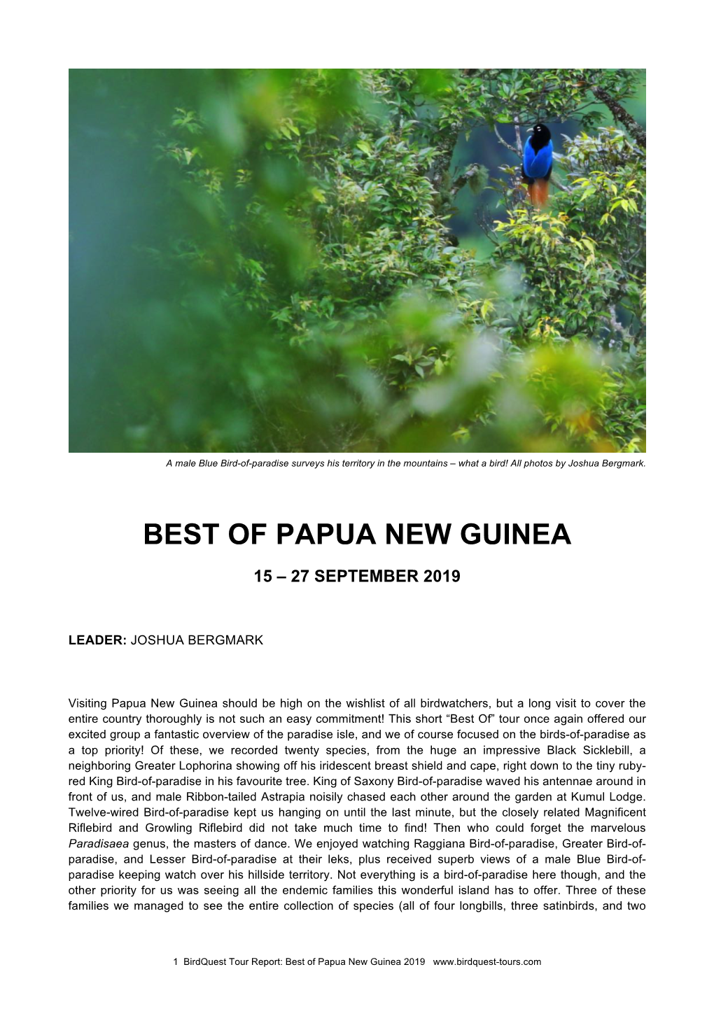 Best of Papua New Guinea