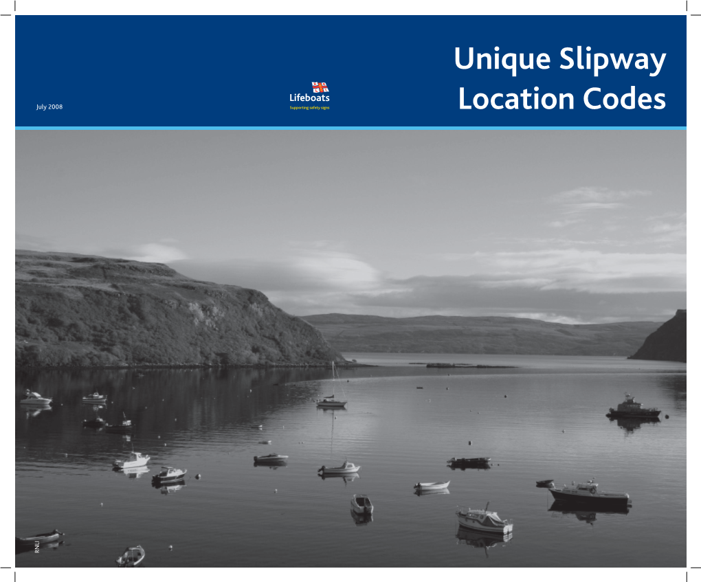 UK Unique Slipway Location Codes