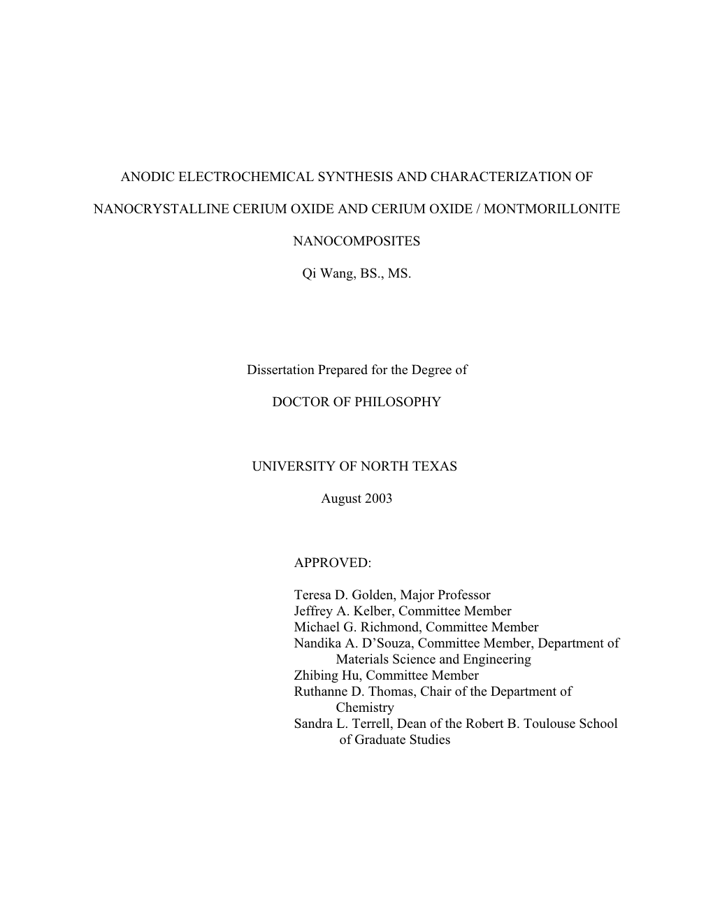 Electrochemical Synthesis of Ceo2 and Ceo2/Montmorillonite Nanocomposites