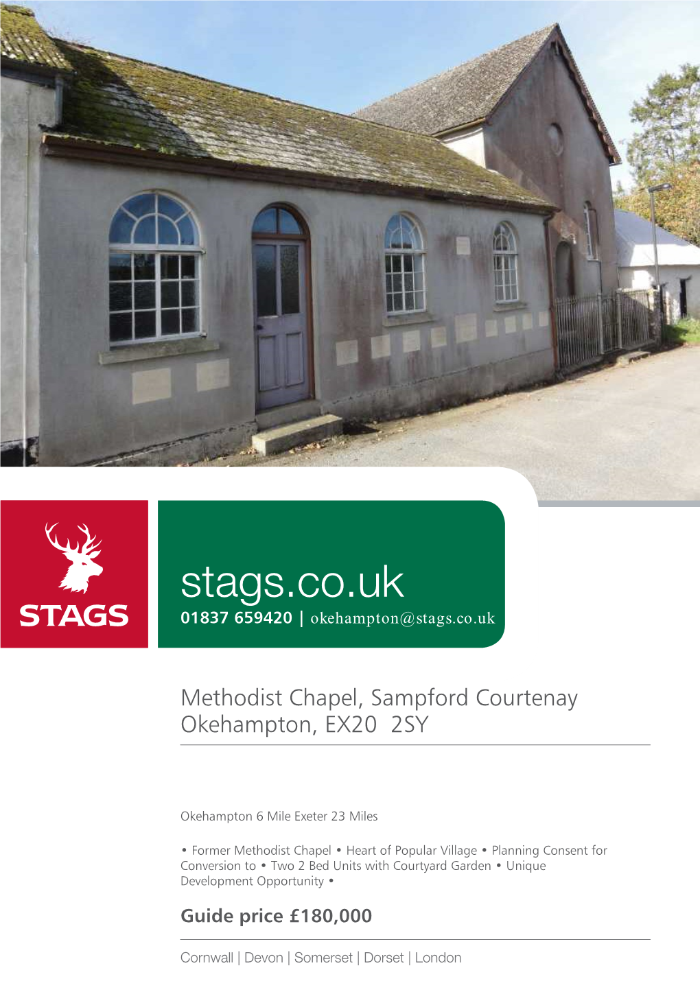 Stags.Co.Uk 01837 659420 | Okehampton@Stags.Co.Uk