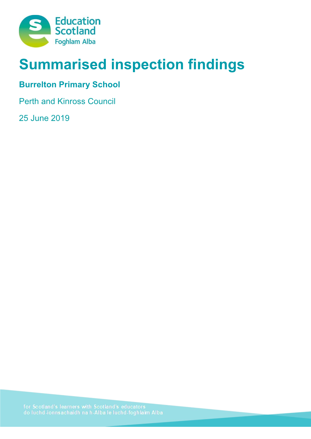 Summarised Inspection Findings