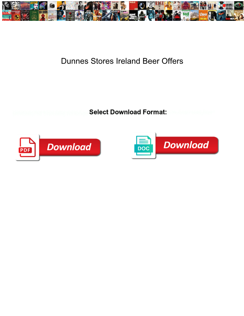 Dunnes Stores Ireland Beer Offers