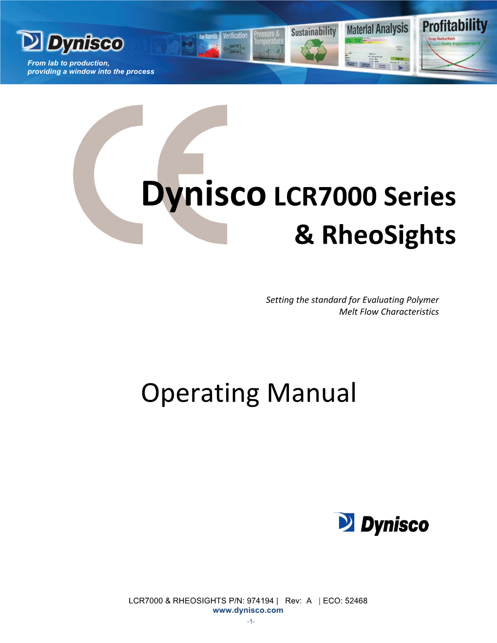 Operating Manual Dyniscolcr7000 Series & Rheosights