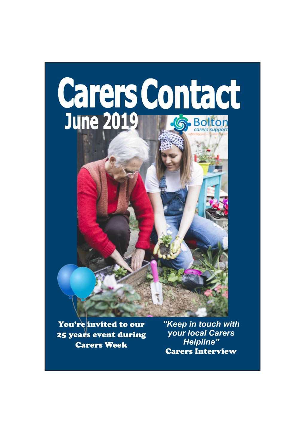 Keep in Touch with Your Local Carers Helpline