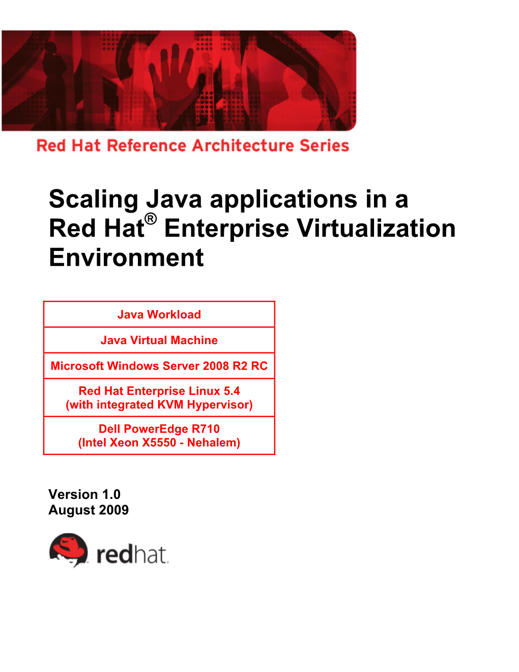 Scaling Java Applications in a Red Hat Enterprise Virtualization Environment