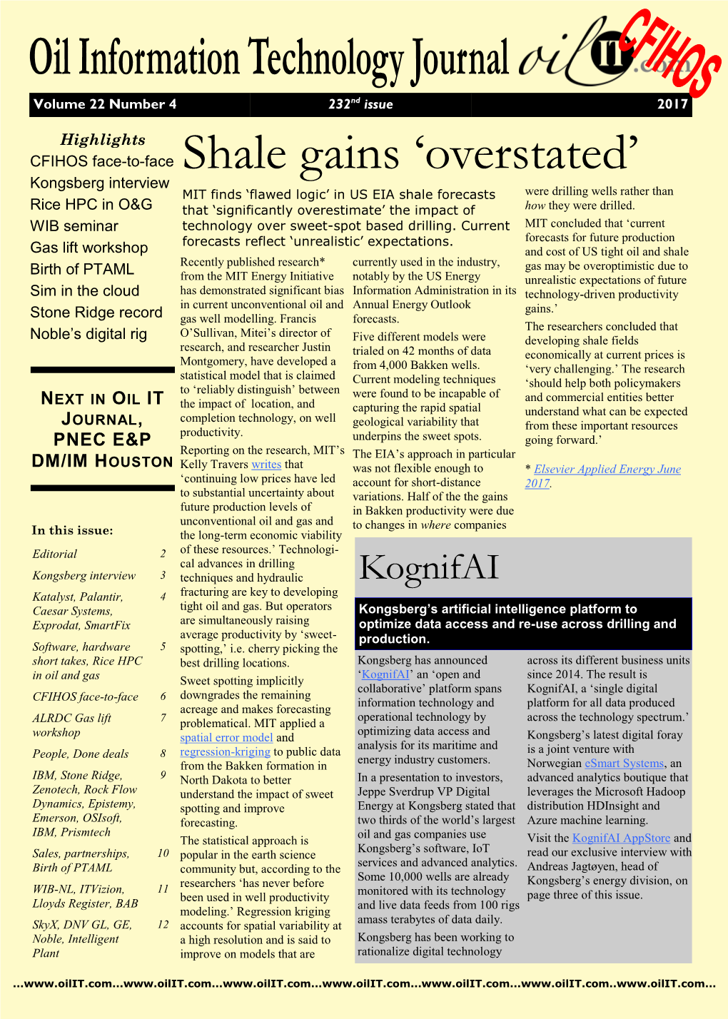 Oil IT Journal ISSN 1632-9120 Promise and Challenge of Adopting a Then Maybe