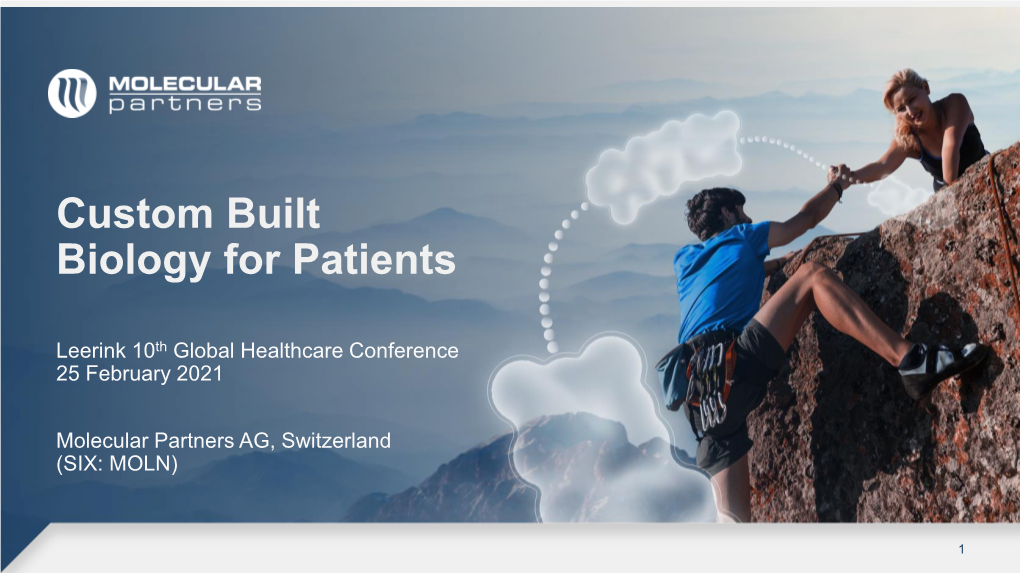 Leerink 10Th Annual Global Healthcare Conference