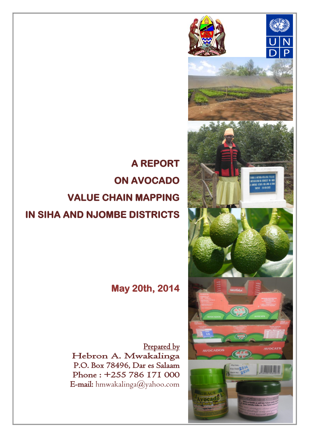 A Report on Avocado Value Chain Mapping in Siha and Njombe Districts