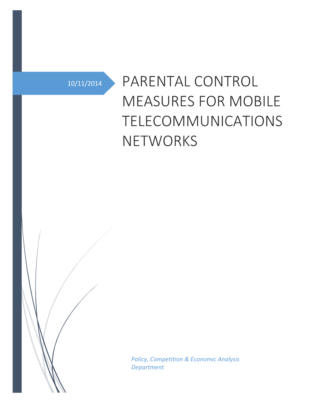 Parental Control Measures for Moblie Telecommunications Networks