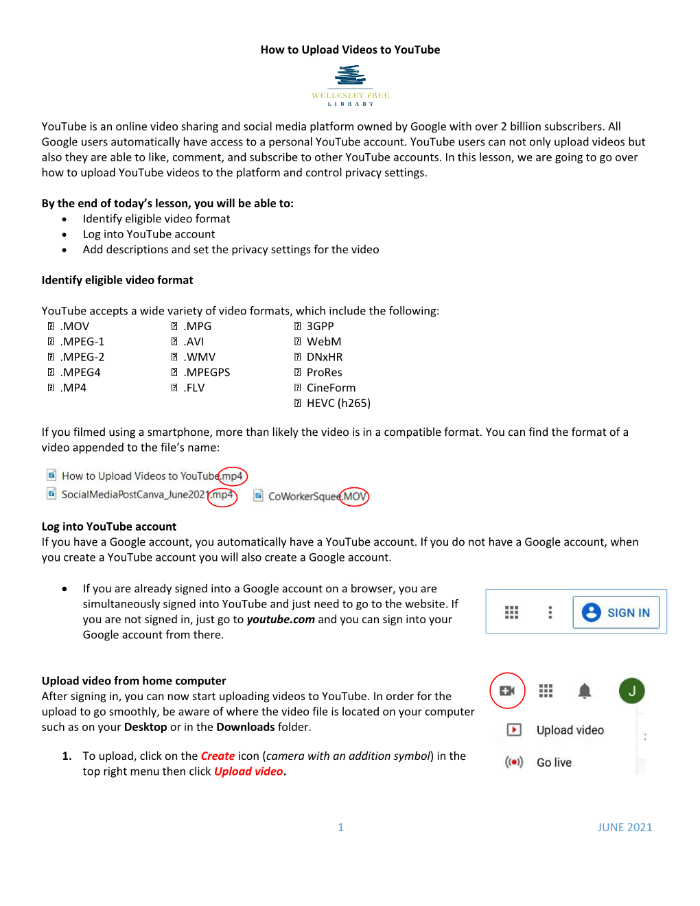 1 JUNE 2021 How to Upload Videos to Youtube