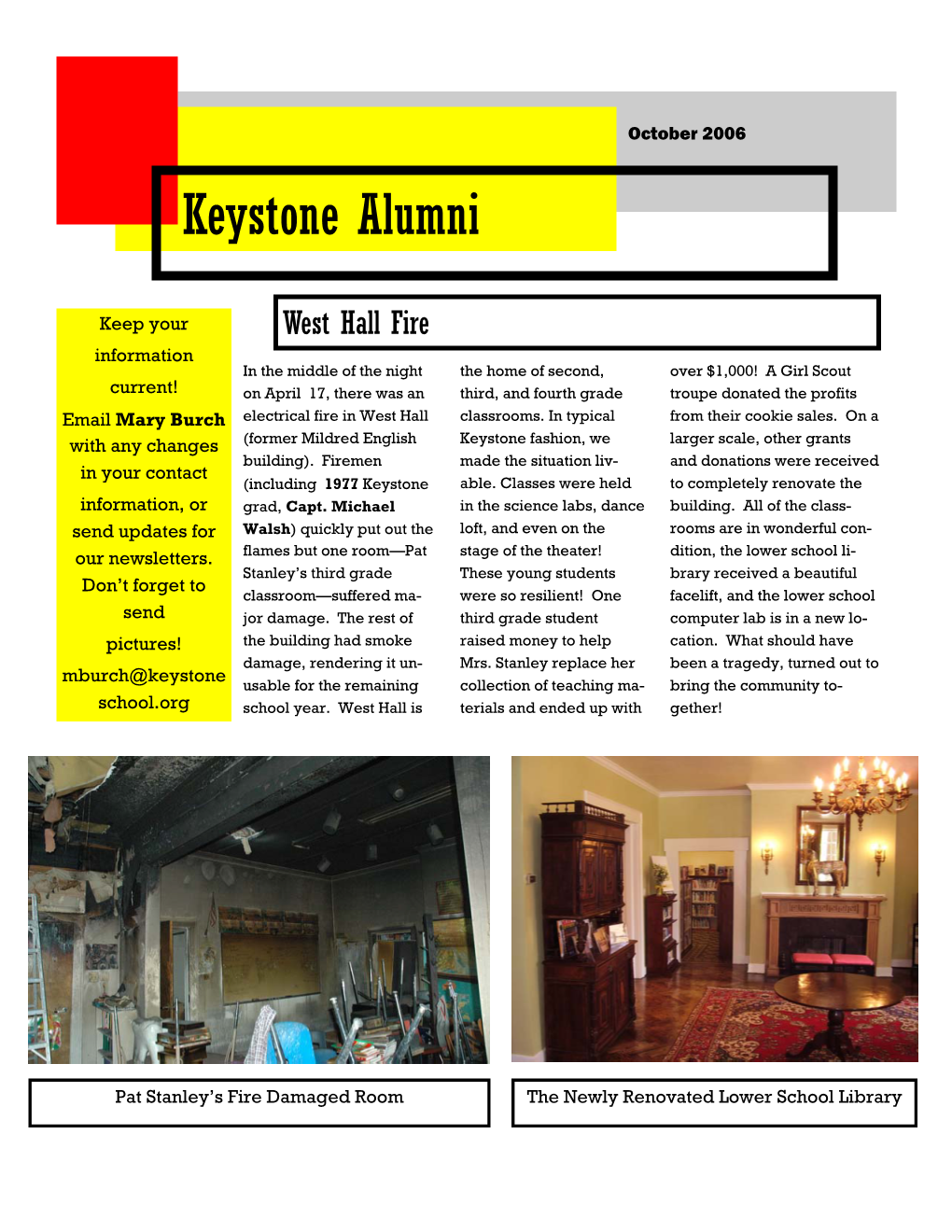 Alumni Newsletter September 2006