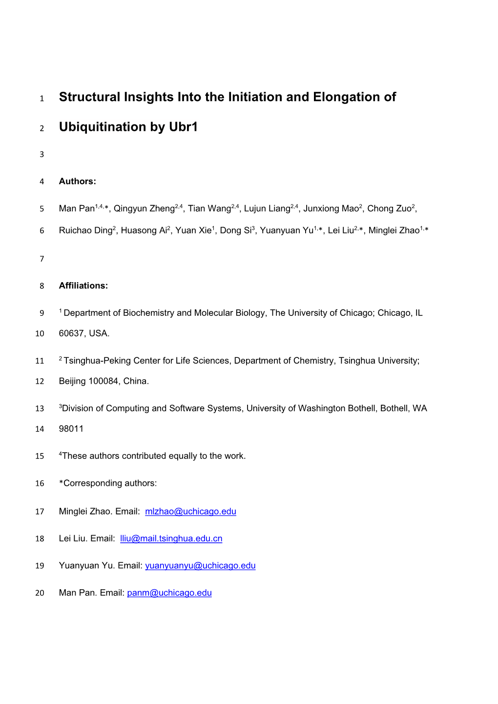 Structural Insights Into the Initiation and Elongation of Ubiquitination By