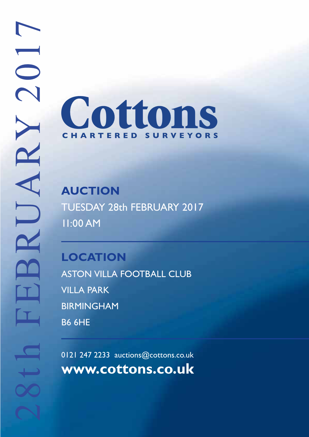 AUCTION TUESDAY 28Th FEBRUARY 2017 11:00 AM