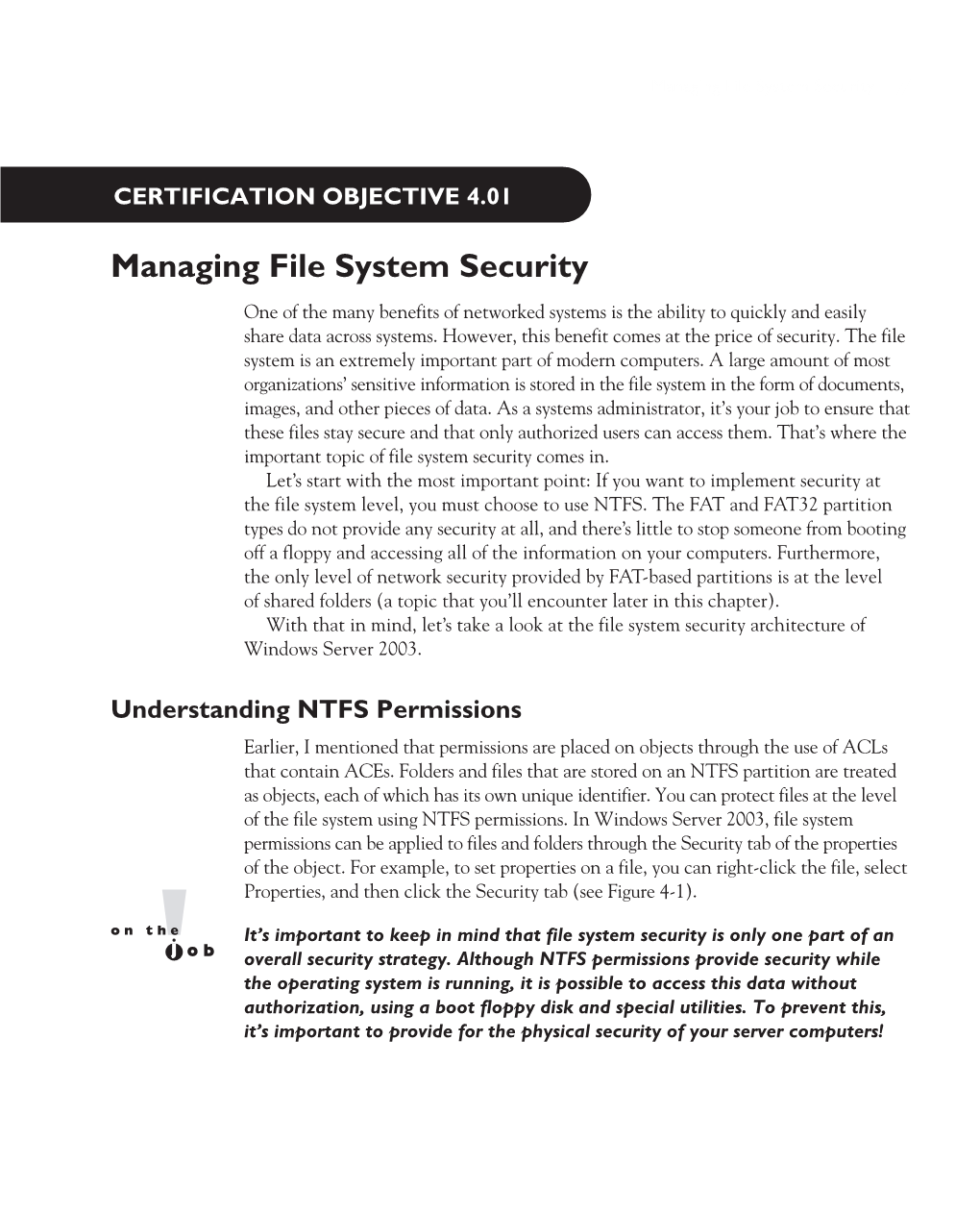 Managing File System Security 7