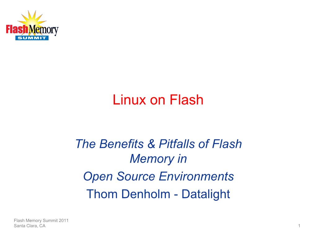 Linux on Flash