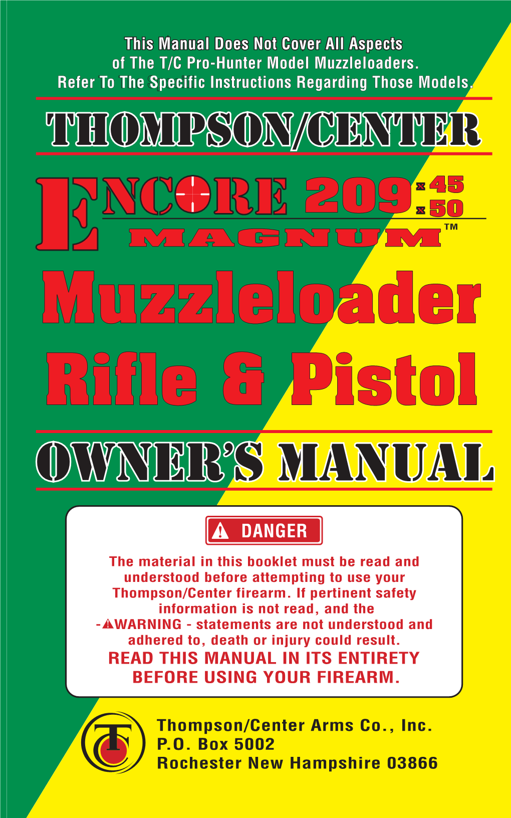 Muzzleloader Rifle & Pistol