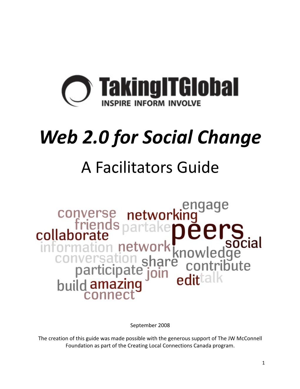 Web 2.0 for Social Change a Facilitators Guide