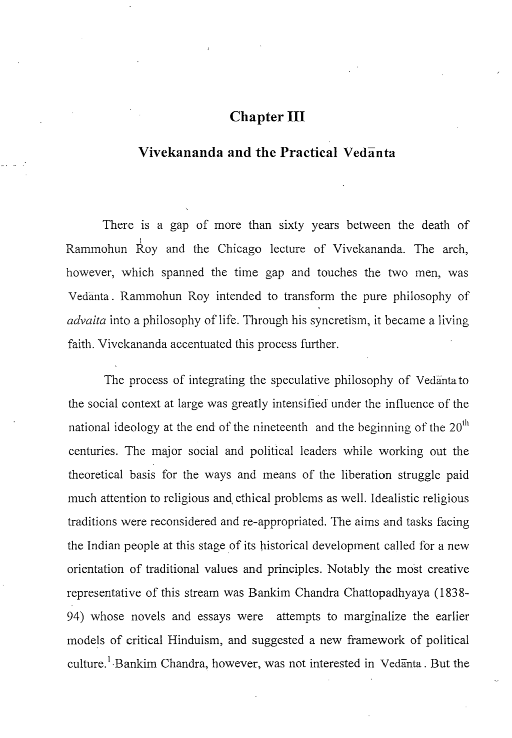 Chapter III Vivekananda and the Practical Vedanta