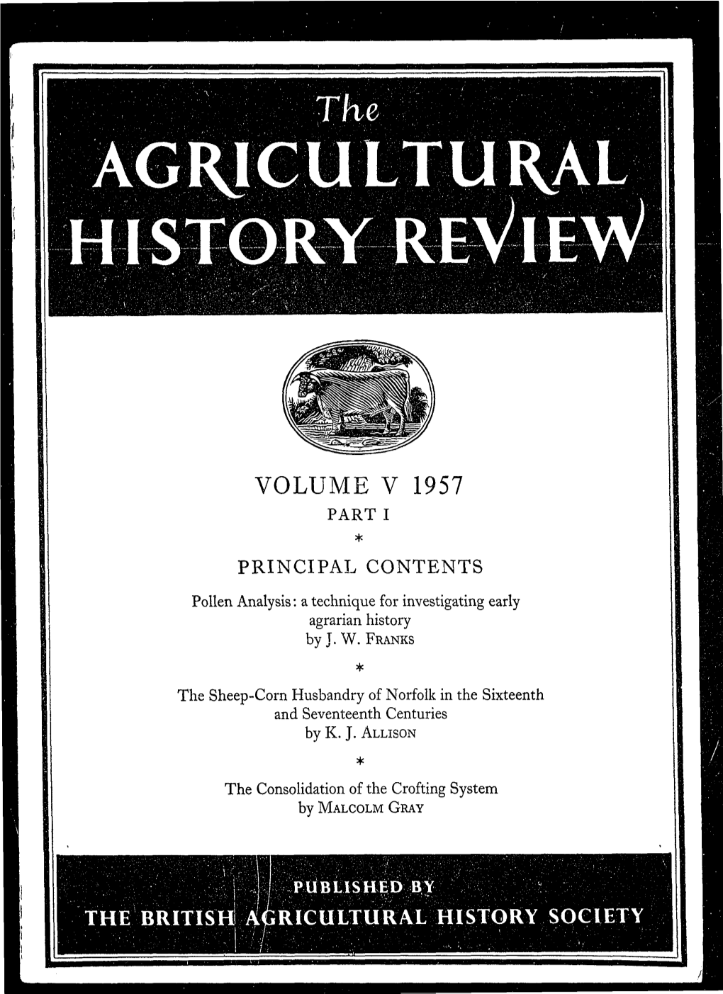 Agricultural History Review Volume 5