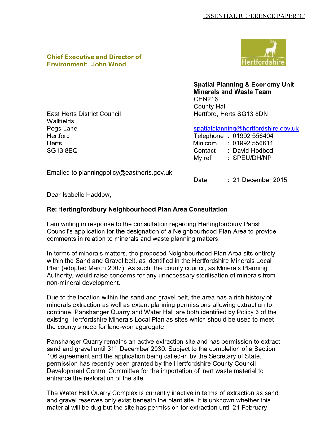 Hertingfordbury Neighbourhood Planning