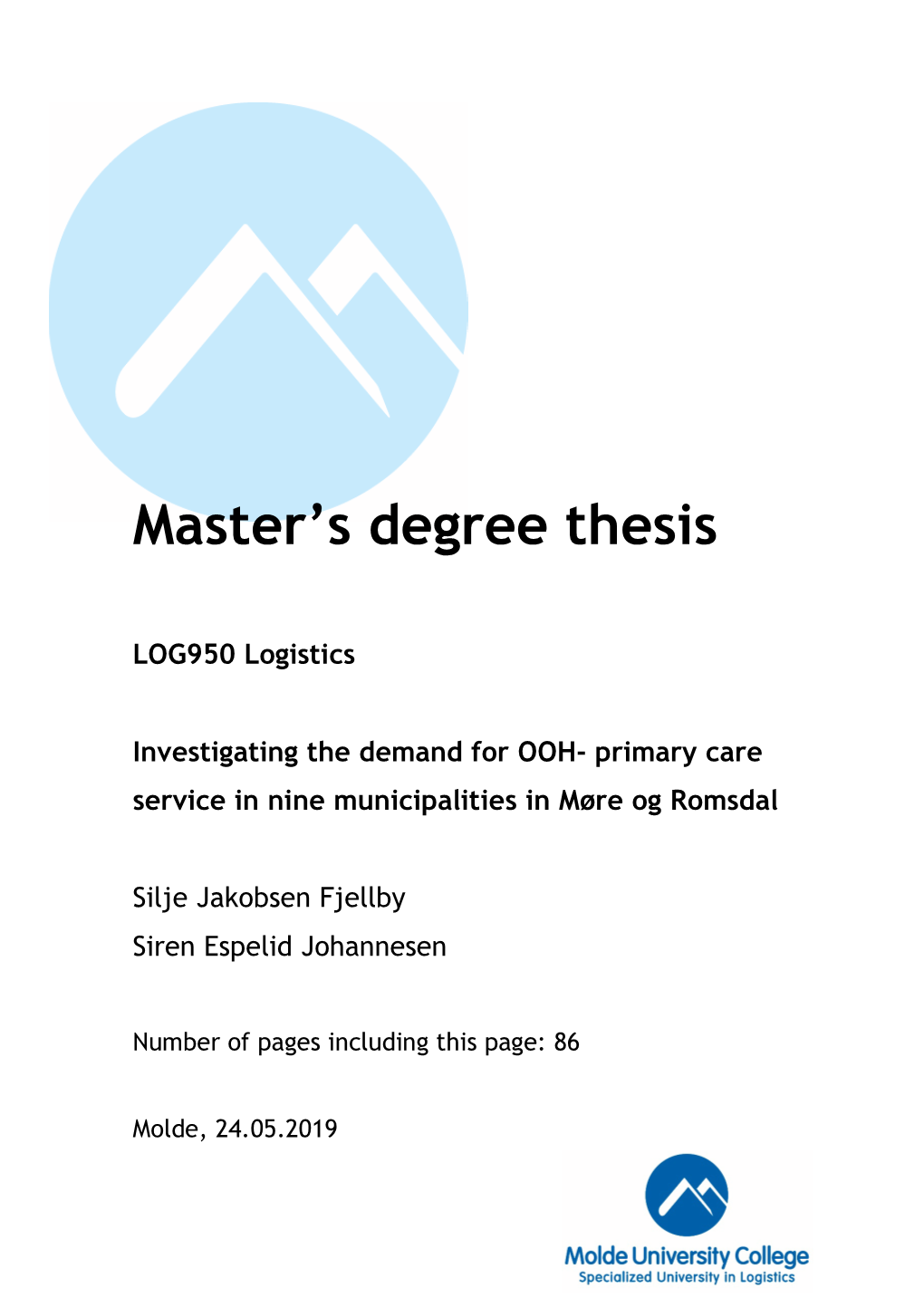 Master's Degree Thesis