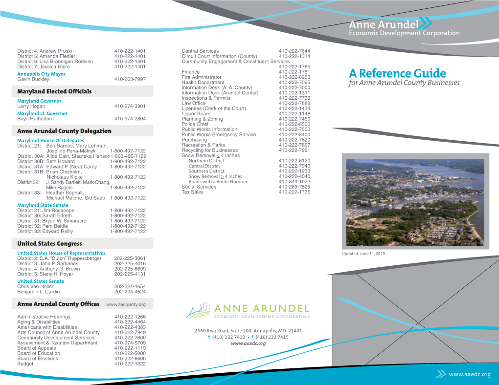 Reference Guide for Anne Arundel County