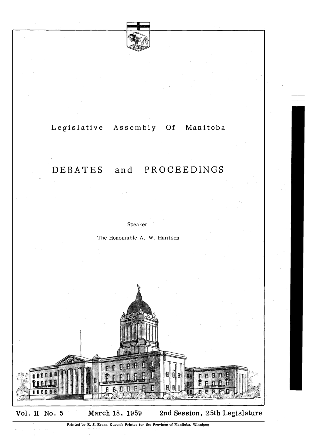 DEBATES and PROCEEDINGS