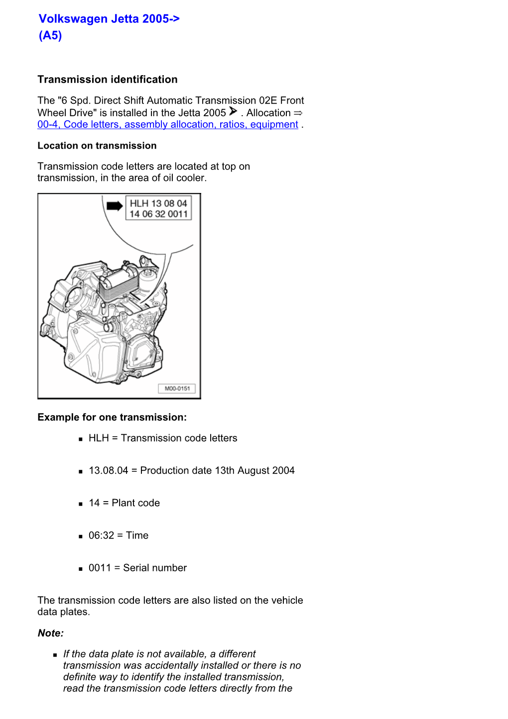 DSG 02E Repair Manual