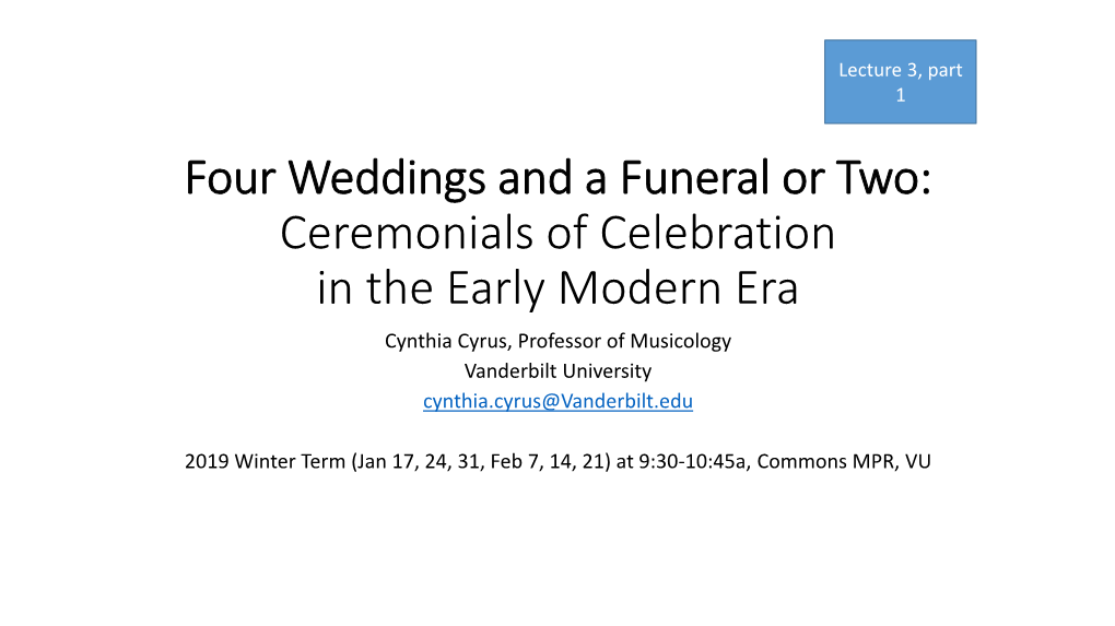 Four Weddings and a Funeral Or