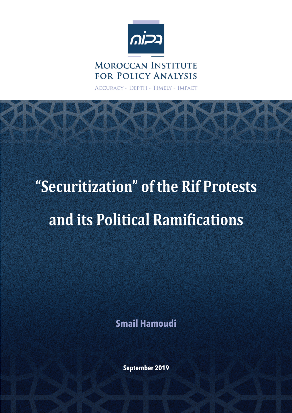 “Securitization” of the Rif Protests and Its Political Ramifications