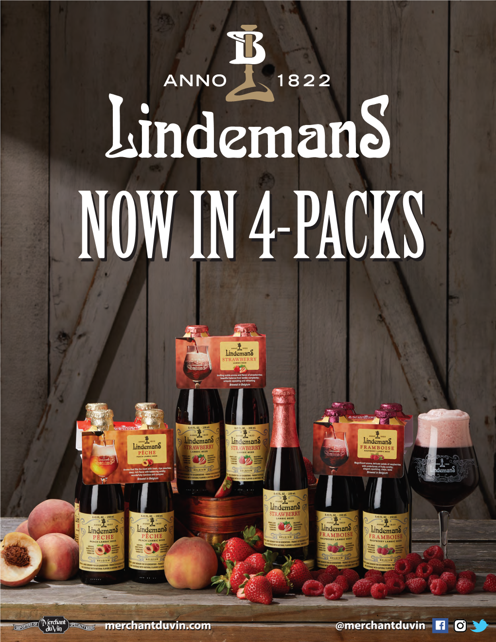 Lindemans Four-Packs Product Sheet