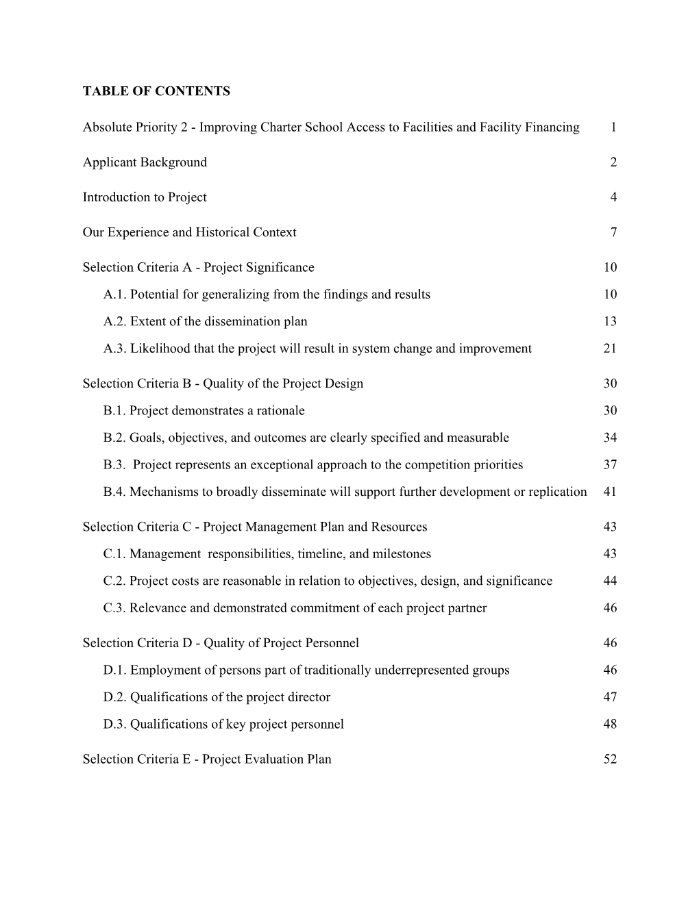 Improving Charter School Access to Facilities and Facility Financing 1